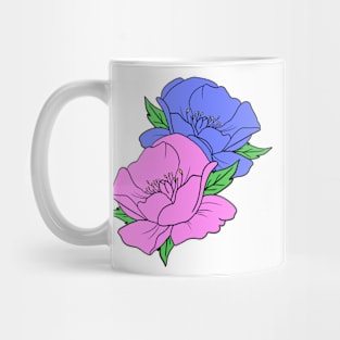 Violacea Rose Hand Drawn Gardening Gift Mug